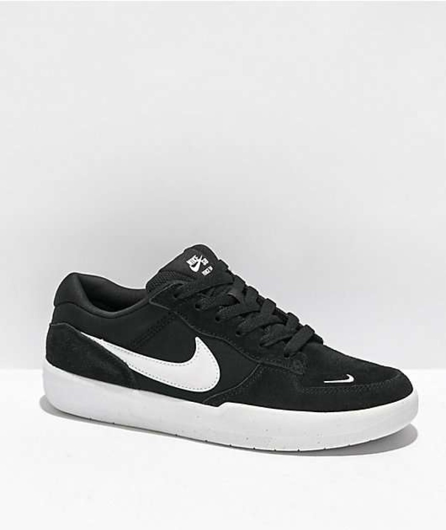 Nike * | Nike Sb Force 58 Black & White Skate Shoes Promotions