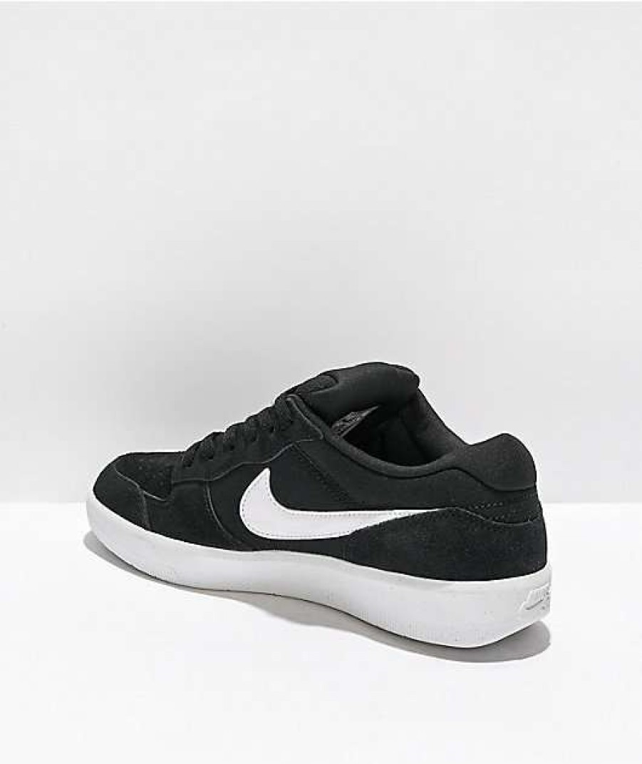 Nike * | Nike Sb Force 58 Black & White Skate Shoes Promotions