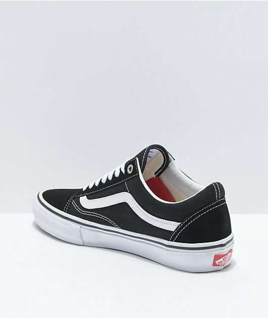 Vans * | Vans Skate Old Skool Black & White Skate Shoes Promotions