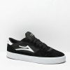 Sneakers * | Lakai Cambridge Black & White Suede Skate Shoes Outlet