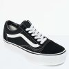 Vans * | Vans Old Skool Black & White Platform Shoes Promotions