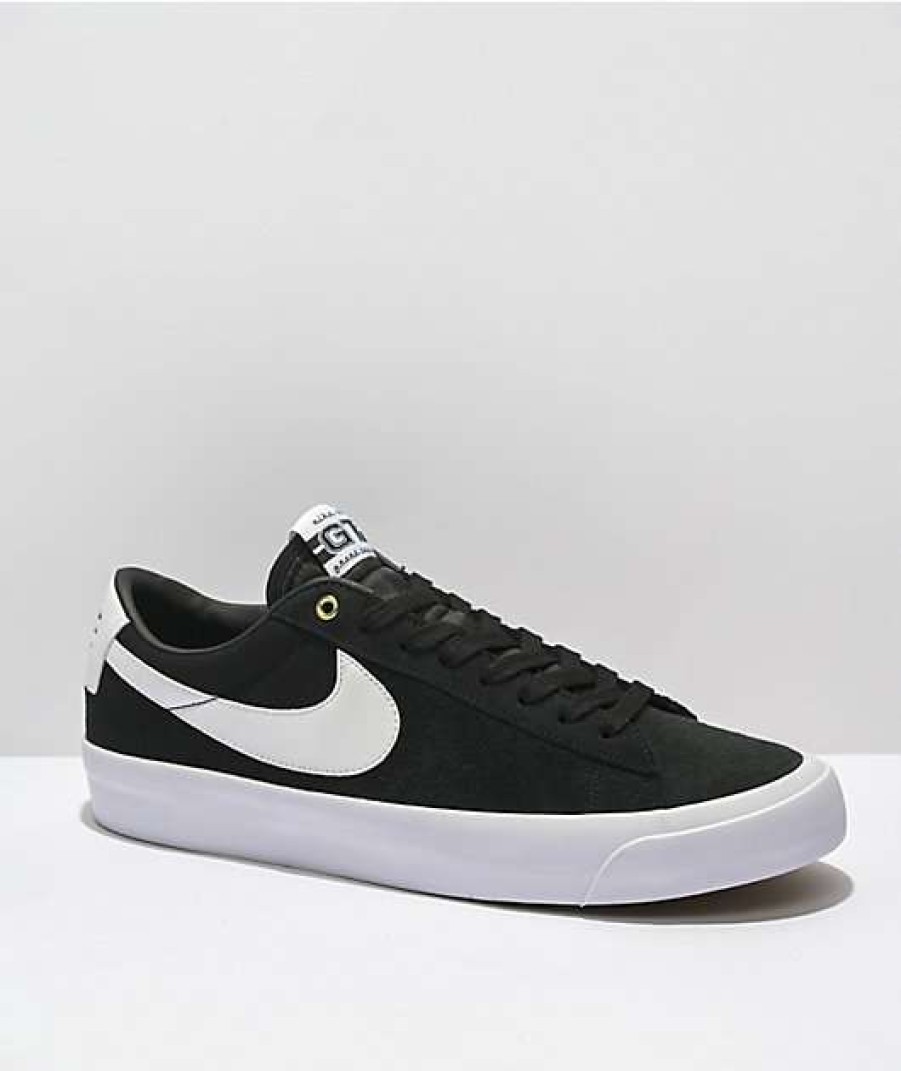 Nike * | Nike Sb Gt Blazer Low Rm Black & White Skate Shoes Promotions