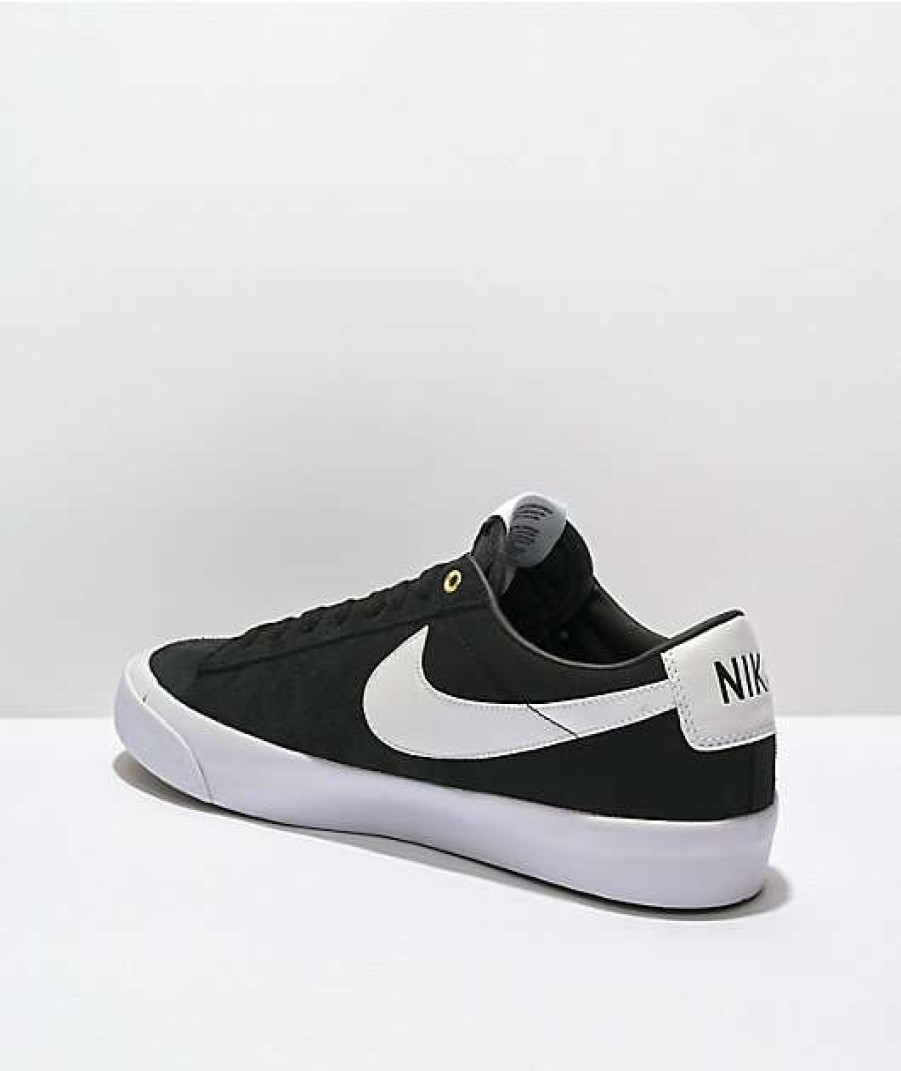 Nike * | Nike Sb Gt Blazer Low Rm Black & White Skate Shoes Promotions