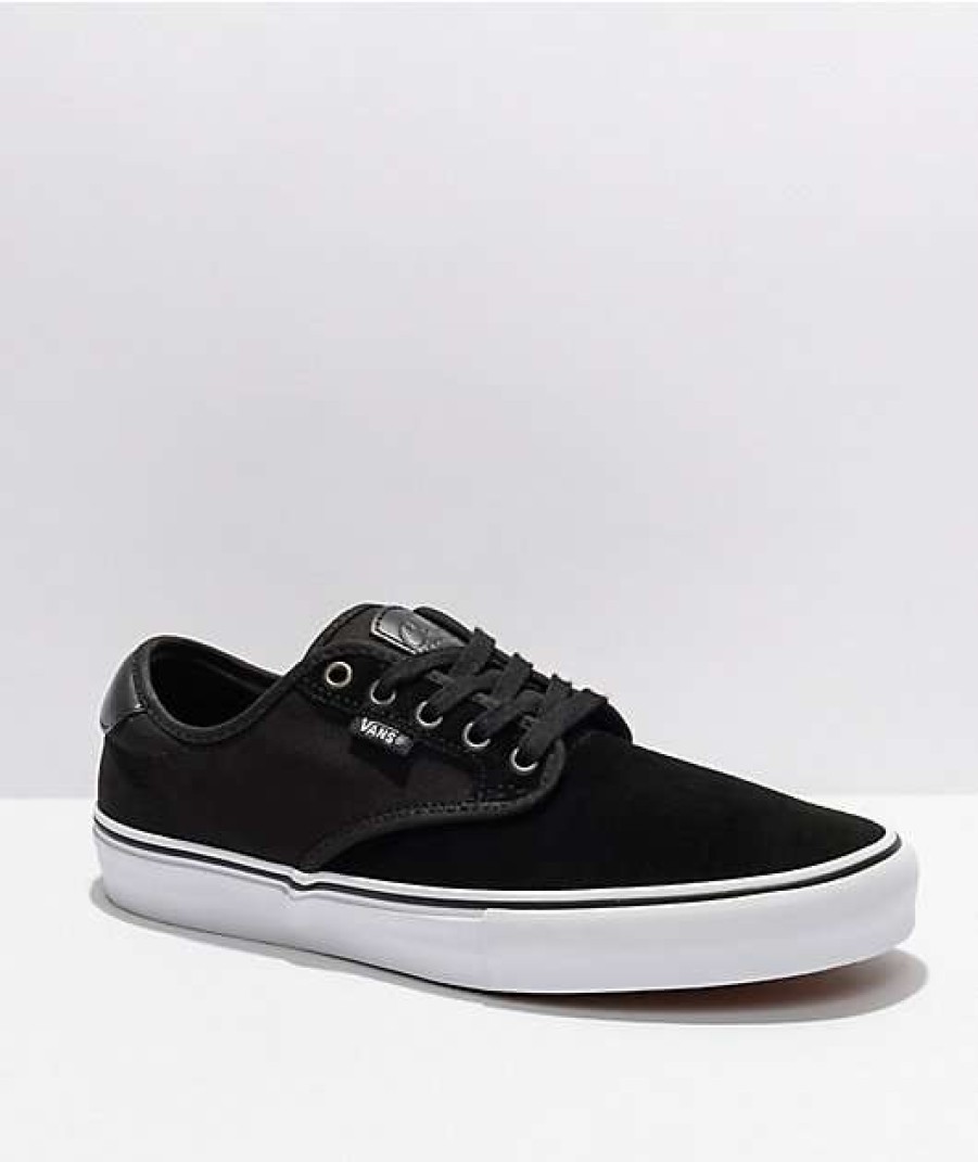 Vans * | Vans Skate Chima Ferguson Black & White Skate Shoes Promotions