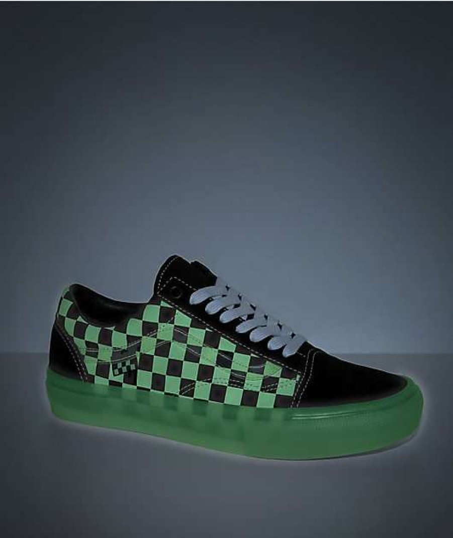 Vans * | Vans Skate Old Skool Glow-In-The-Dark Skate Shoes Promotions