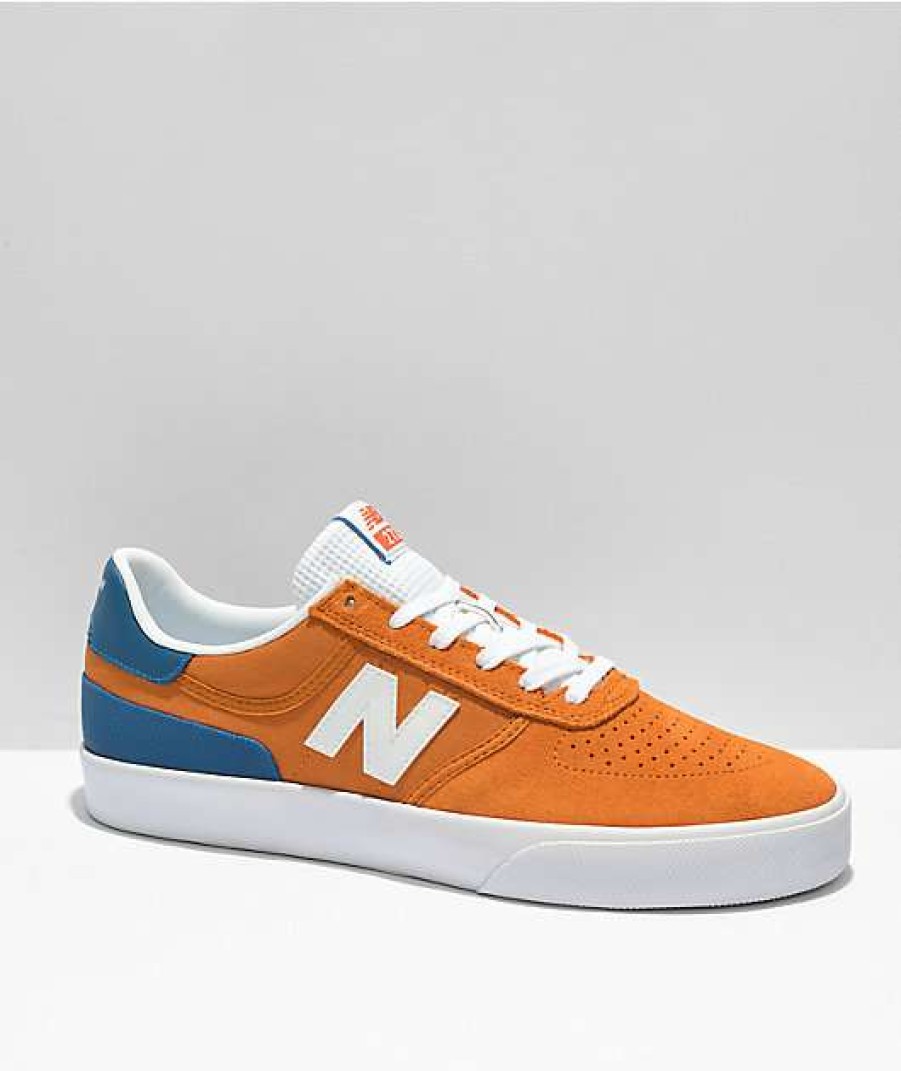 Skate Shoes * | New Balance Numeric 272 Orange & Blue Skate Shoes Outlet