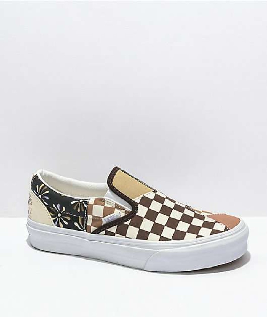 Vans * | Vans Slip-On International Women Day Patchwork & True White Skate Shoes Promotions