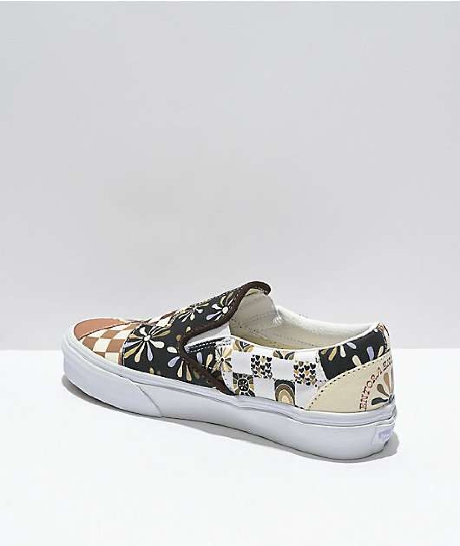 Vans * | Vans Slip-On International Women Day Patchwork & True White Skate Shoes Promotions