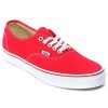 Shoes * | Vans Authentic Red Skate Shoes Outlet