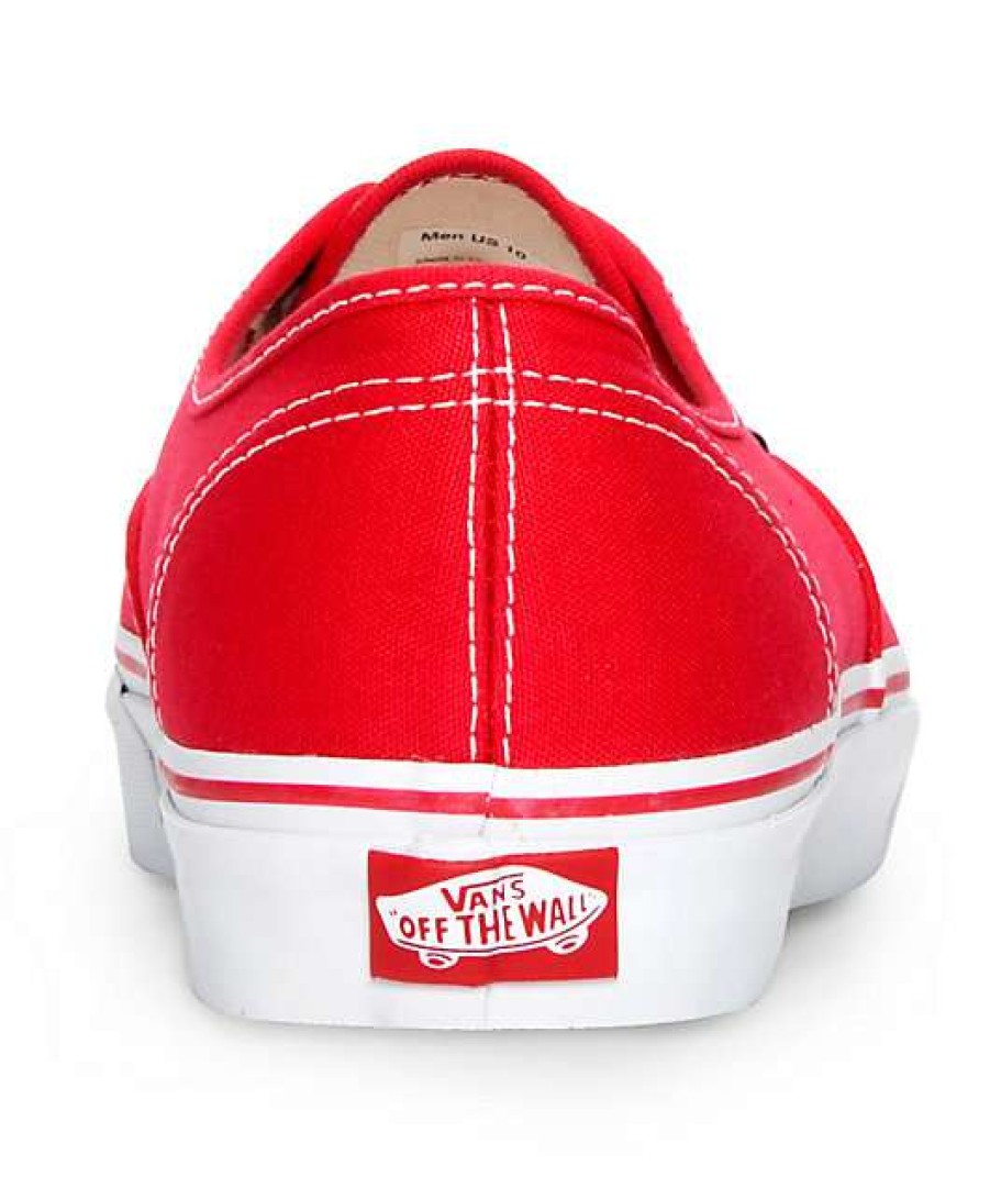 Shoes * | Vans Authentic Red Skate Shoes Outlet