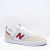 Skate Shoes * | New Balance Numeric 306 Foy White, Maroon, & Blue Skate Shoes Outlet