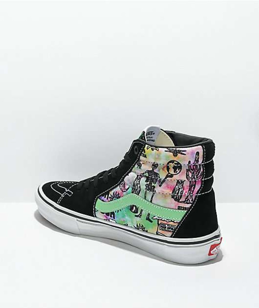 Vans * | Vans Sk8-Hi Shroom Doom Black & White Skate Shoes Promotions