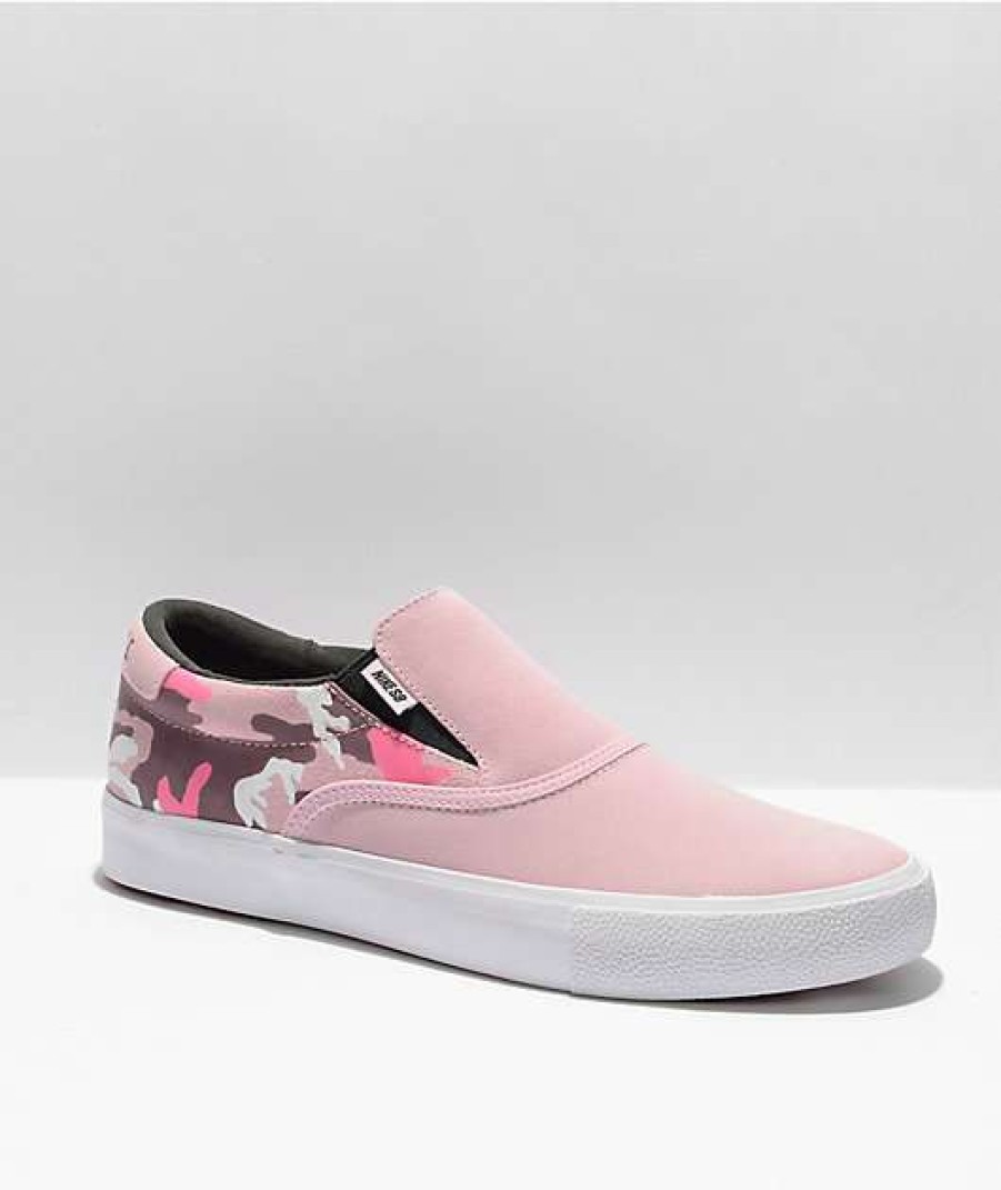 Nike * | Nike Sb Letica Bufoni Verona Pink & Camo Slip-On Skate Shoes Promotions