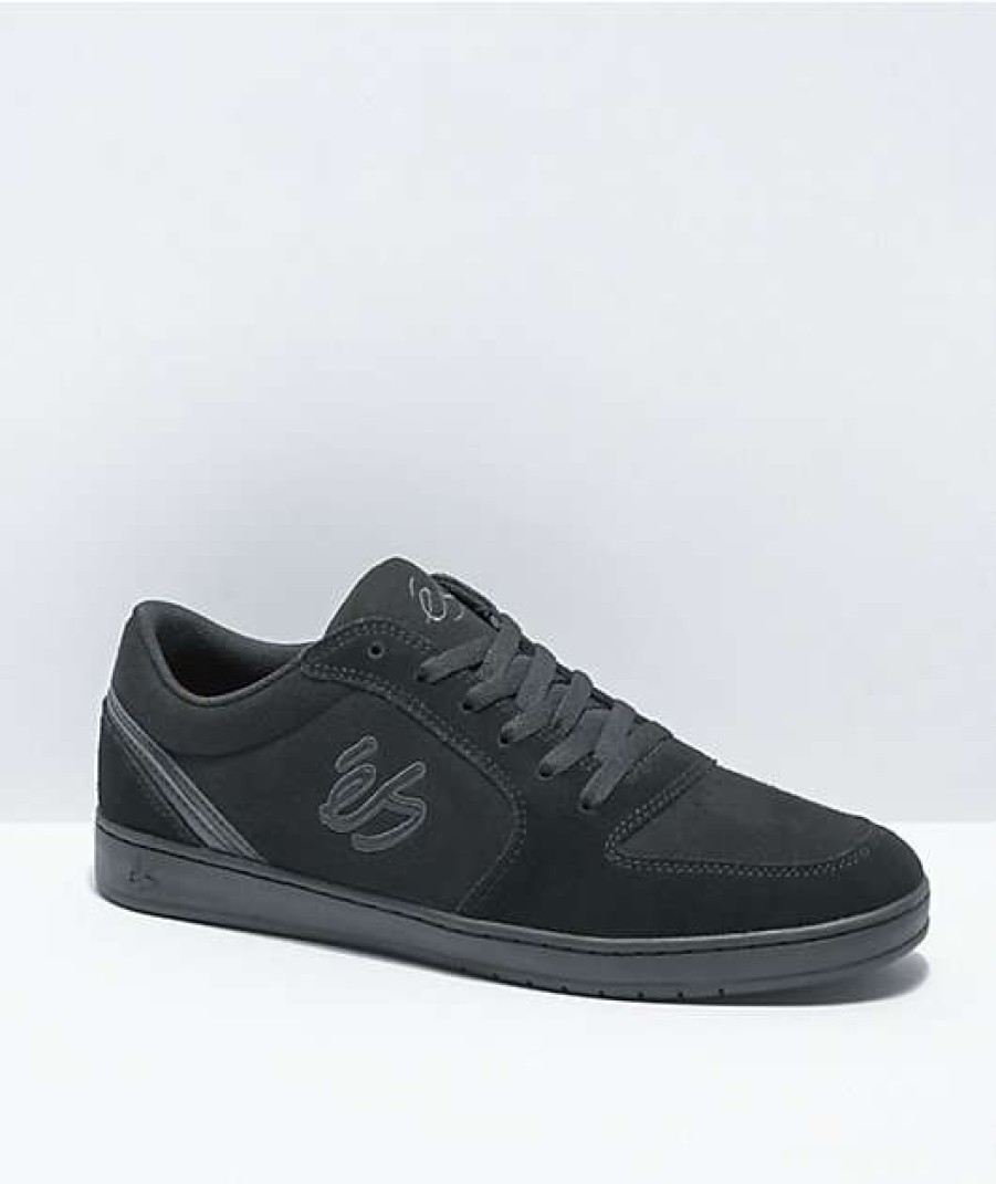 Skate Shoes * | Es Eos Black Skate Shoes Outlet