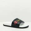 Sandals * | Champion Ipo Squish Black & Rainbow Slide Sandals Outlet