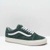 Vans * | Vans Old Skool Pig Suede Jungle Green & White Skate Shoes Promotions