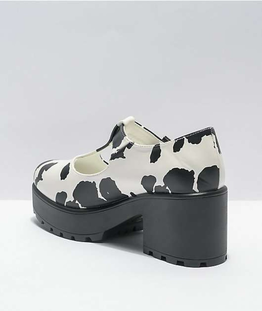 Shoes * | Koi Mary Jane Nettie Cow Print Shoes Outlet