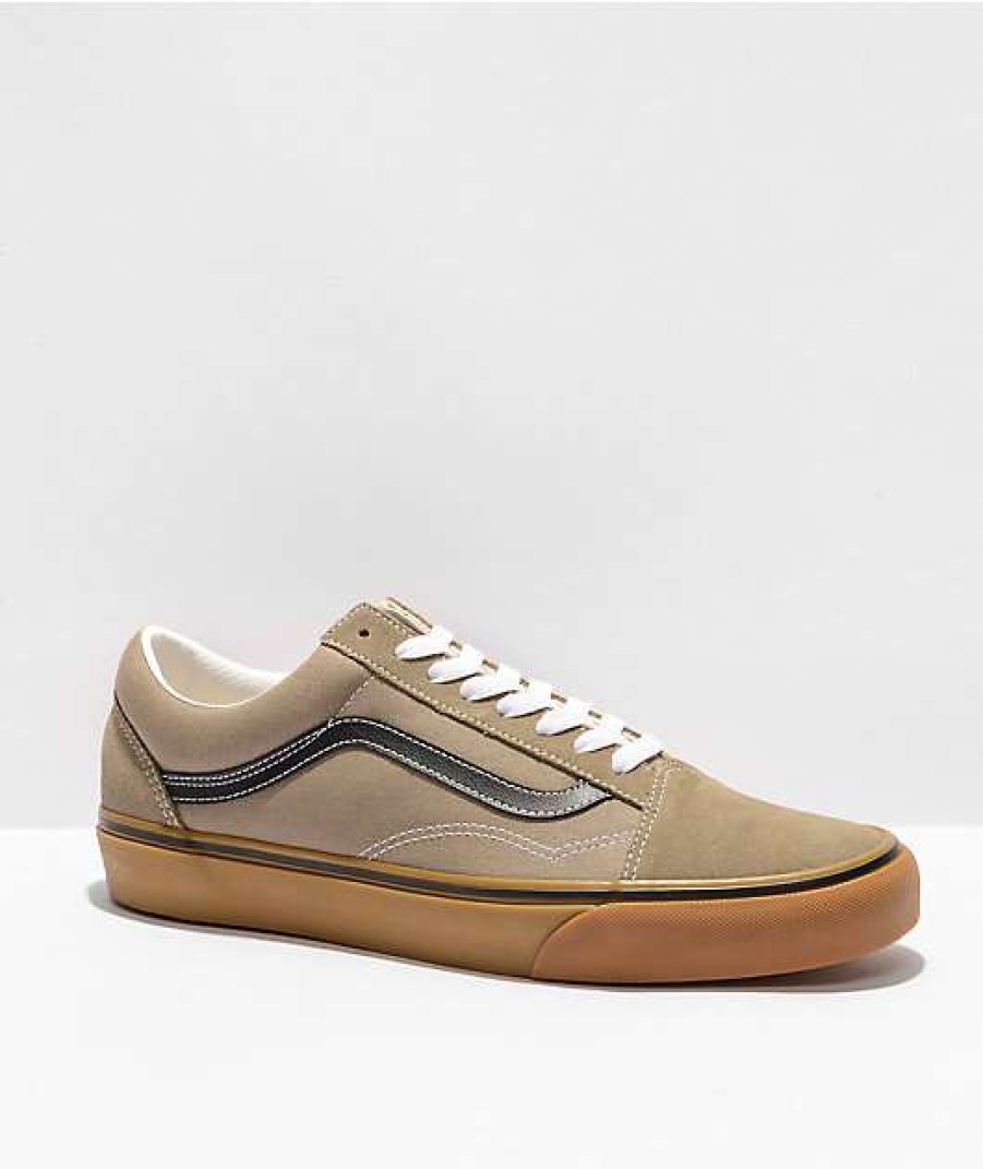 Vans * | Vans Old Skool Gum, Timber Wolf & Black Skate Shoes Promotions