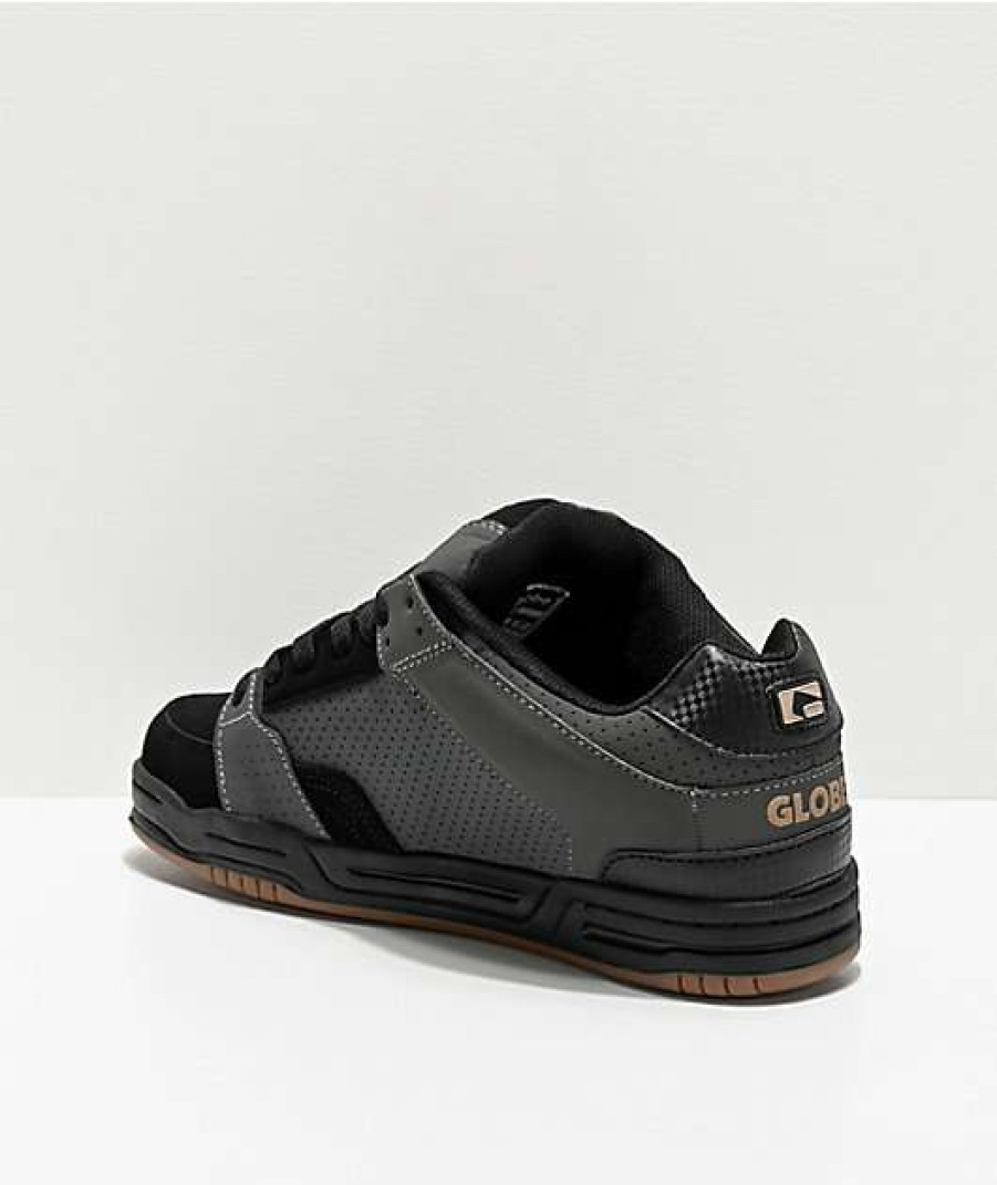 Shoes * | Globe Scribe Black, Dark Shadow & Gum Skate Shoes Outlet