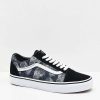 Vans * | Vans Old Skool Wireframe Skulls Black & White Skate Shoes Promotions