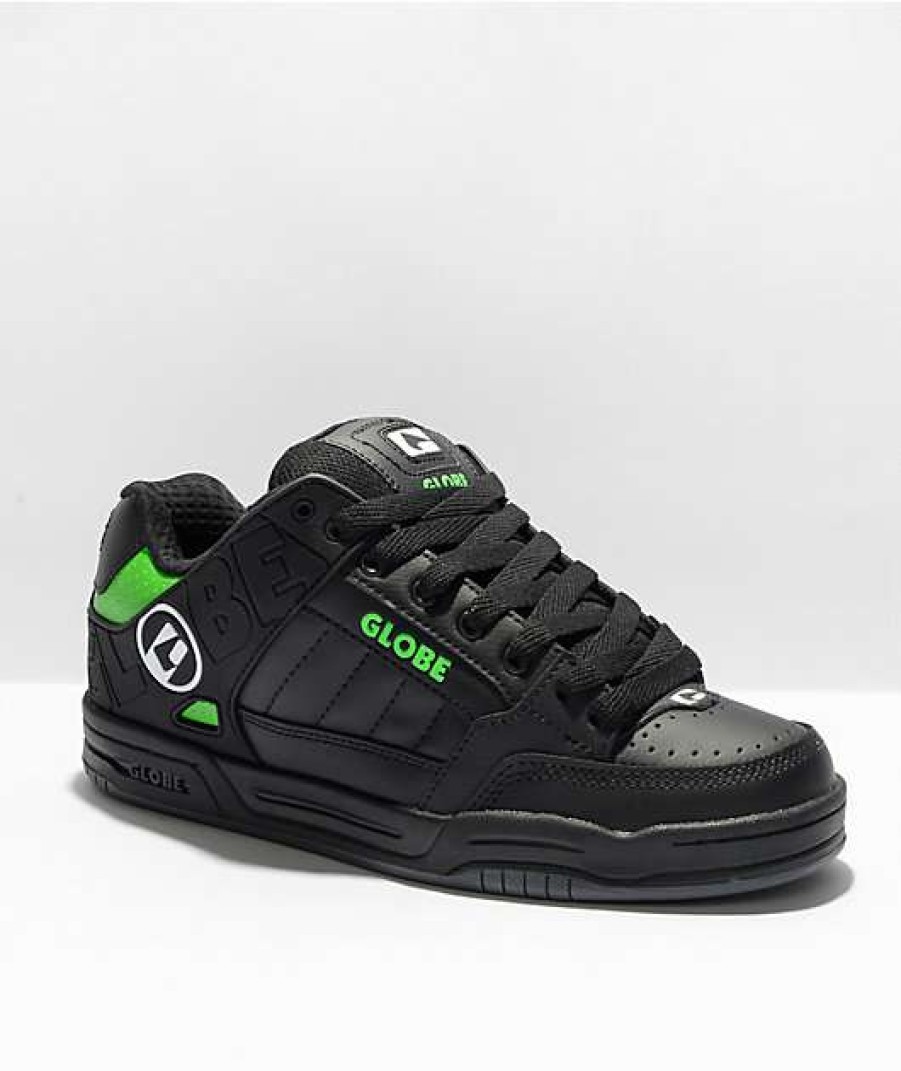 Shoes * | Globe Tilt Black & Poison Green Skate Shoes Outlet