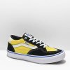 Vans * | Vans Rowan Pro Black & Dazzling Yellow Skate Shoes Promotions