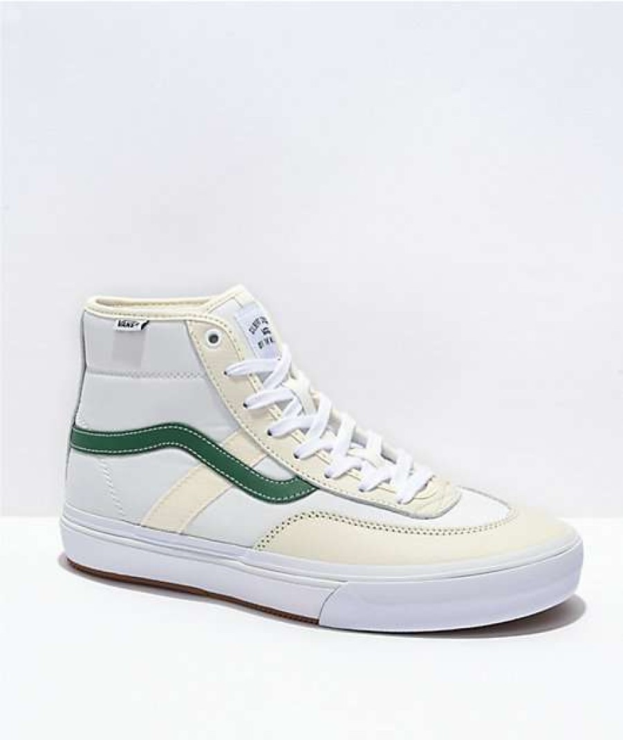 Vans * | Vans Crockett High White & Marshmallow Skate Shoes Promotions