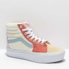 Vans * | Vans Sk8-Hi Twill Pastel Block Platform Shoes Promotions