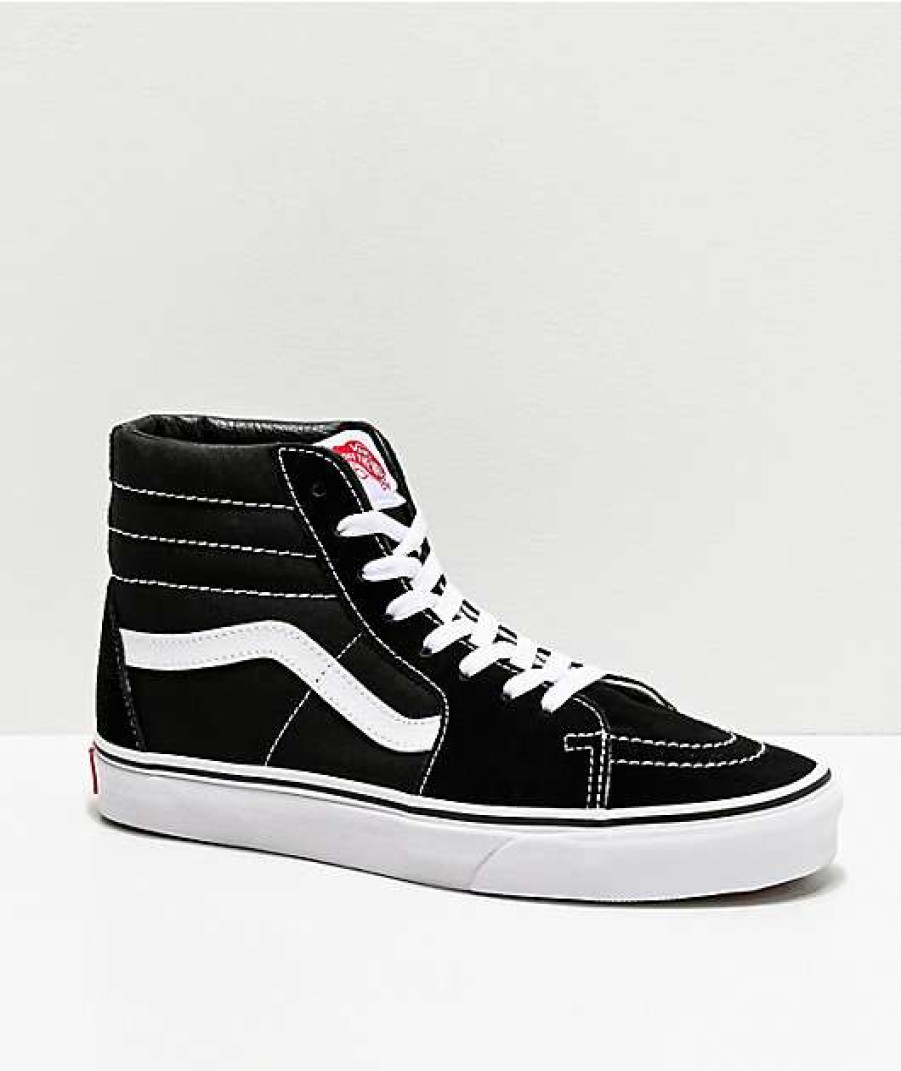 Vans * | Vans Sk8-Hi Black & White Skate Shoes Promotions