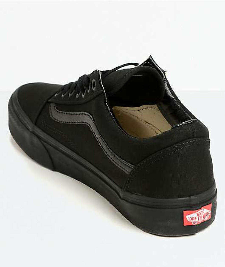 Vans * | Vans Old Skool Mono Black Skate Shoes Promotions