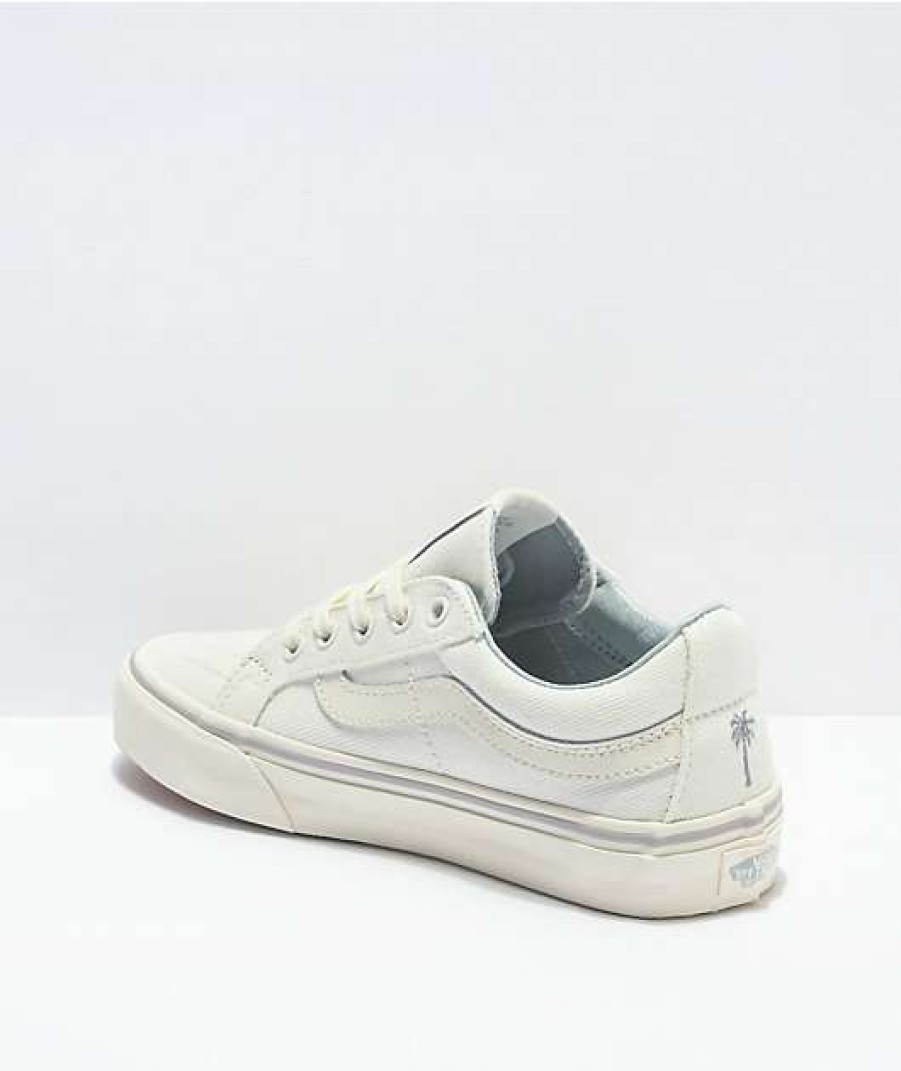 Vans * | Vans Sk8-Low Sf Reissue Leila White Skate Shoes Promotions