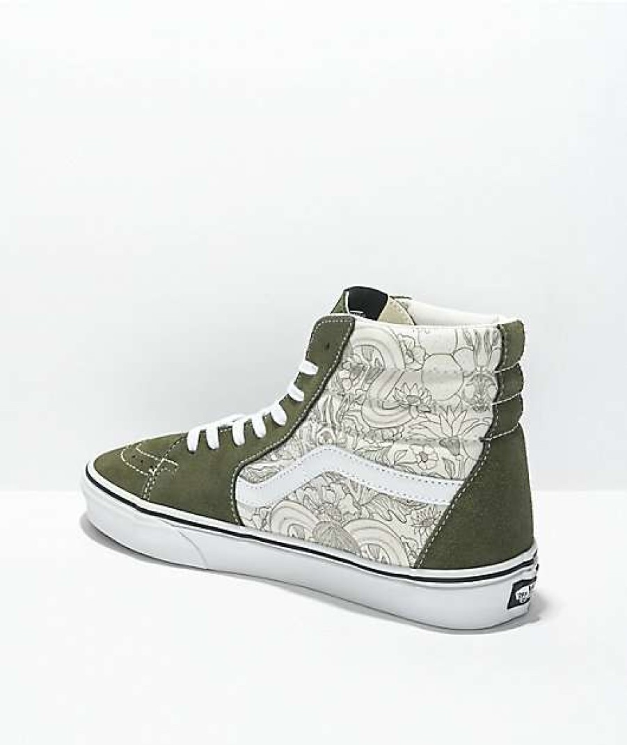 Vans * | Vans Sk8-Hi Desert Skulls Grape Leaf & White Skate Shoes Promotions