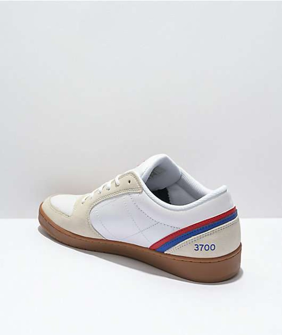 Skate Shoes * | Es Eos White & Gum Skate Shoes Outlet