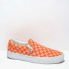 Vans * | Vans Slip-On Peach Nectar Checkered Skate Shoes Promotions