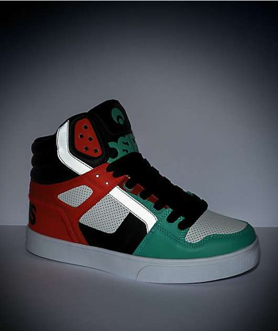 Sneakers * | Osiris Clone Seafoam Green, Orange, & Black Skate Shoes Outlet