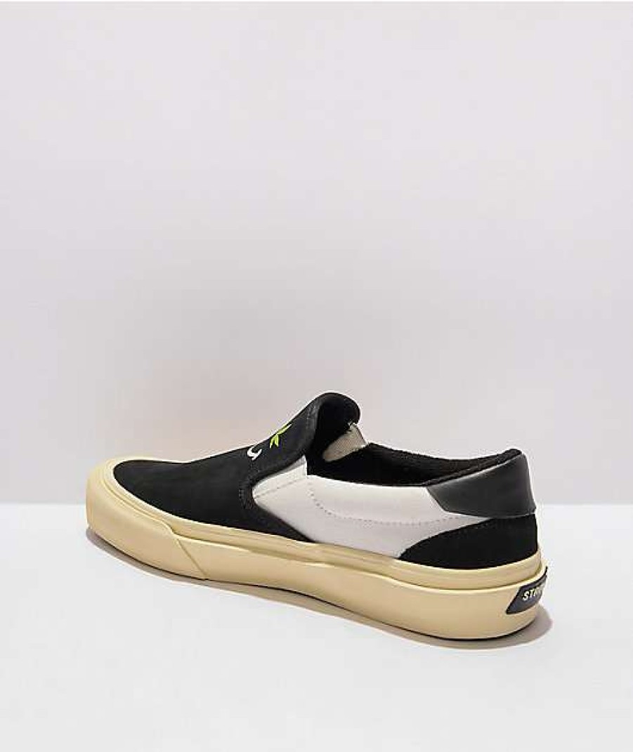 Shoes * | Straye Ventura Weed Belong Black Slip-On Skate Shoes Outlet