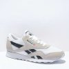 Sneakers * | Reebok Classic Leather & Nylon White & Grey Shoes Outlet