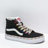 Vans * | Vans Sk8-Hi Rainbow Checkerboard Black Skate Shoes Promotions