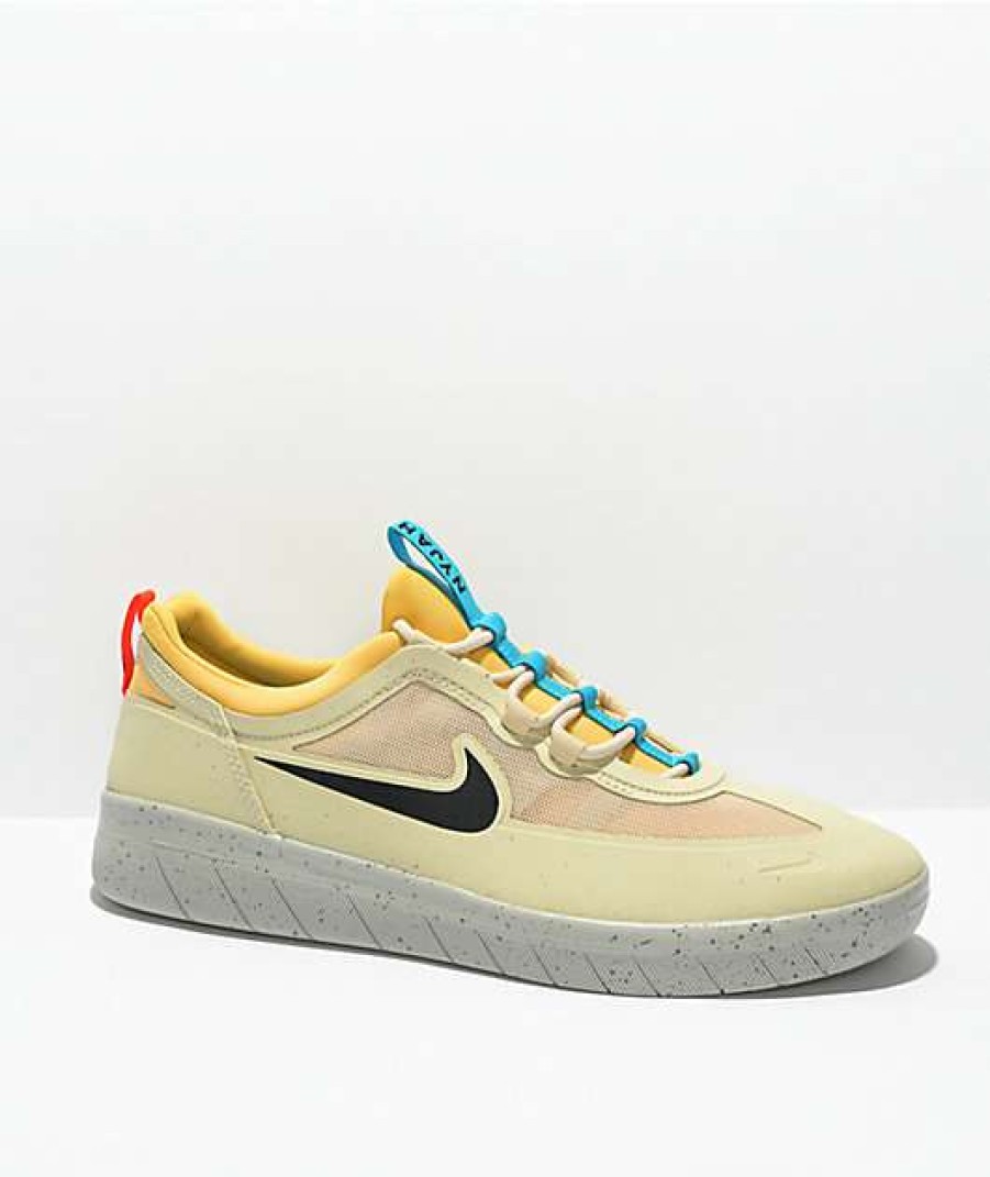 Nike * | Nike Sb Nyjah Free 2.0 Beach & Gold Skate Shoes Promotions