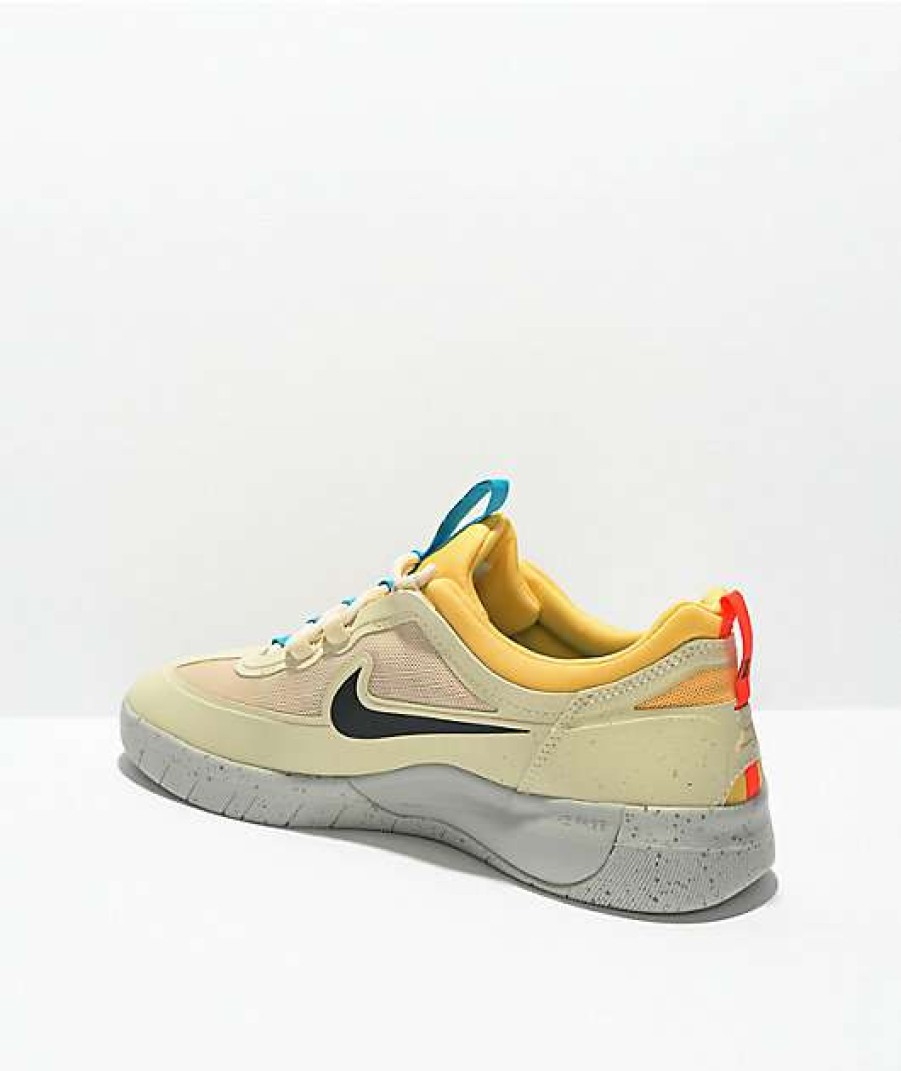 Nike * | Nike Sb Nyjah Free 2.0 Beach & Gold Skate Shoes Promotions