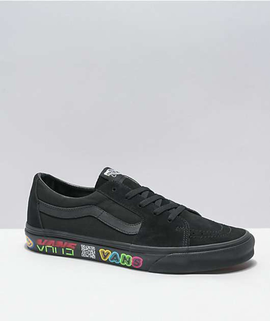 Vans * | Vans Sk8-Low Disrupt Black Skate Shoes Promotions