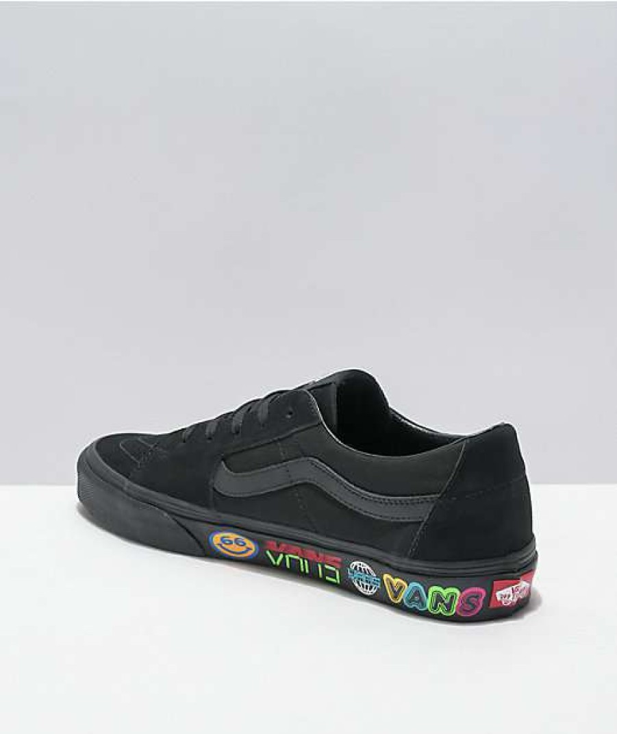 Vans * | Vans Sk8-Low Disrupt Black Skate Shoes Promotions