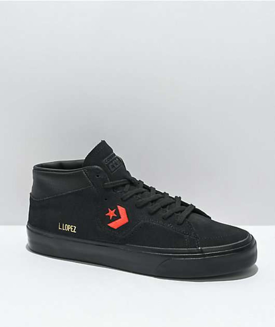 Skate Shoes * | Converse Louie Lopez Pro Mid Mi Gente Black Skate Shoes Outlet