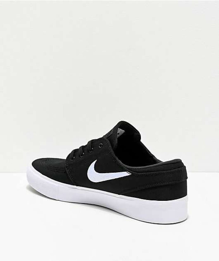 Nike * | Nike Sb Janoski Rm Black & White Canvas Skate Shoes Promotions