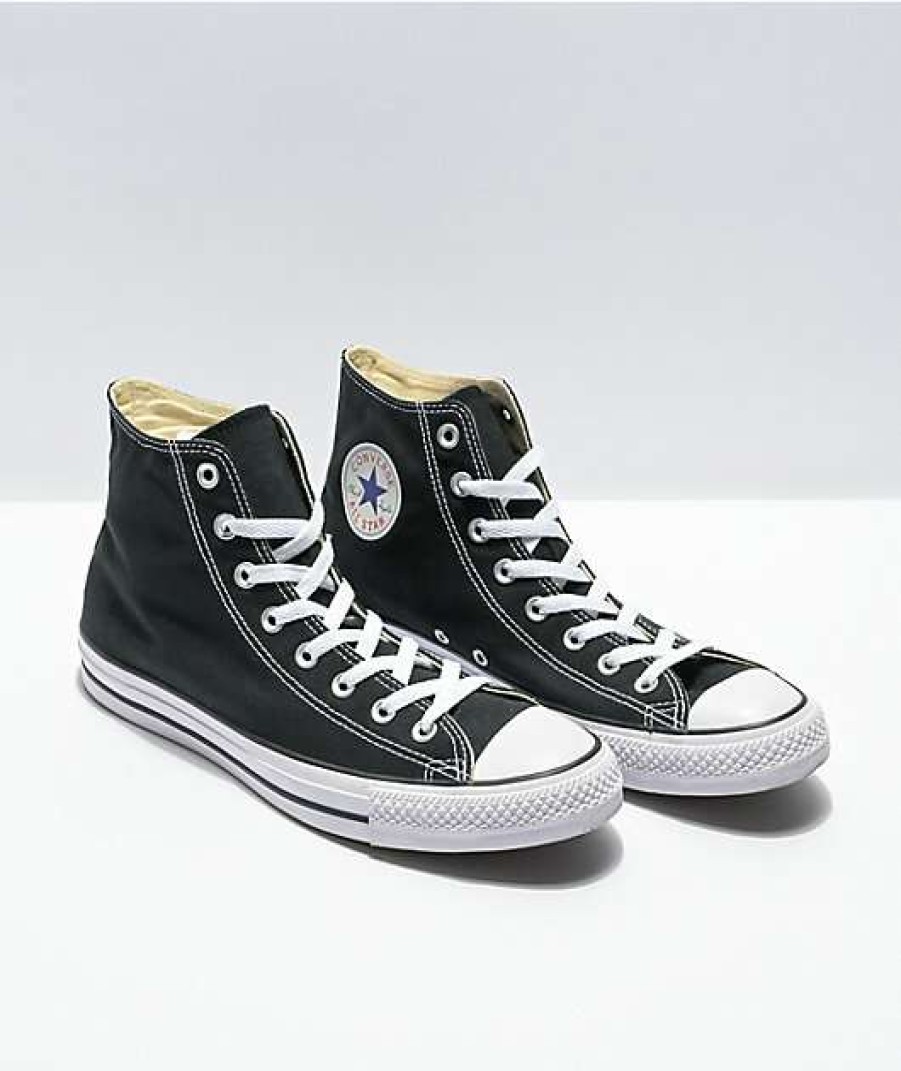 Shoes * | Converse Chuck Taylor All Star Black High Top Shoes Outlet