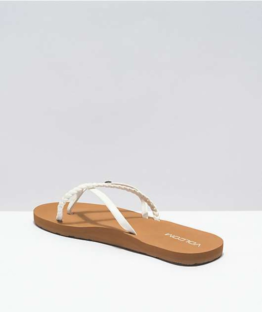 Sandals * | Volcom Thrills Ii White Sandals Outlet