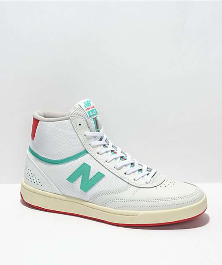 Sneakers * | New Balance Numeric 440 High Tom Knox White, Red, & Blue Skate Shoes Outlet