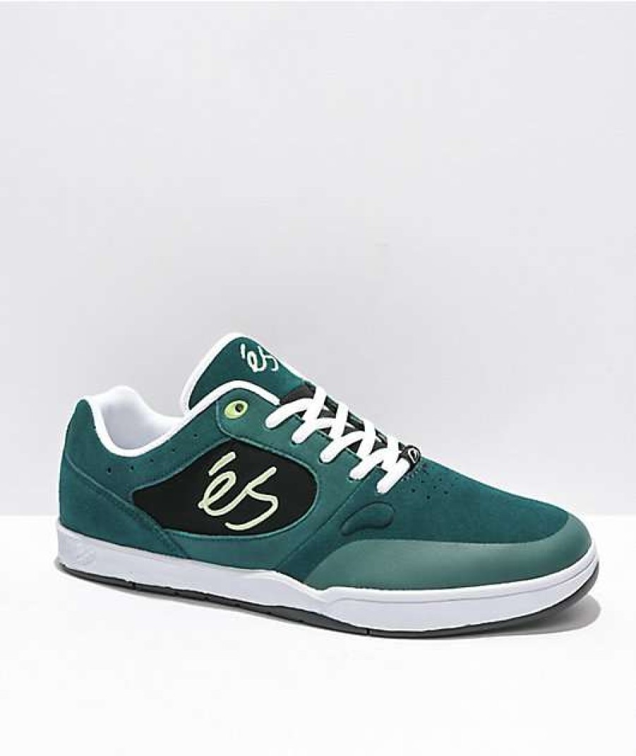 Skate Shoes * | Es Swift 1.5 Black & Teal Skate Shoes Outlet