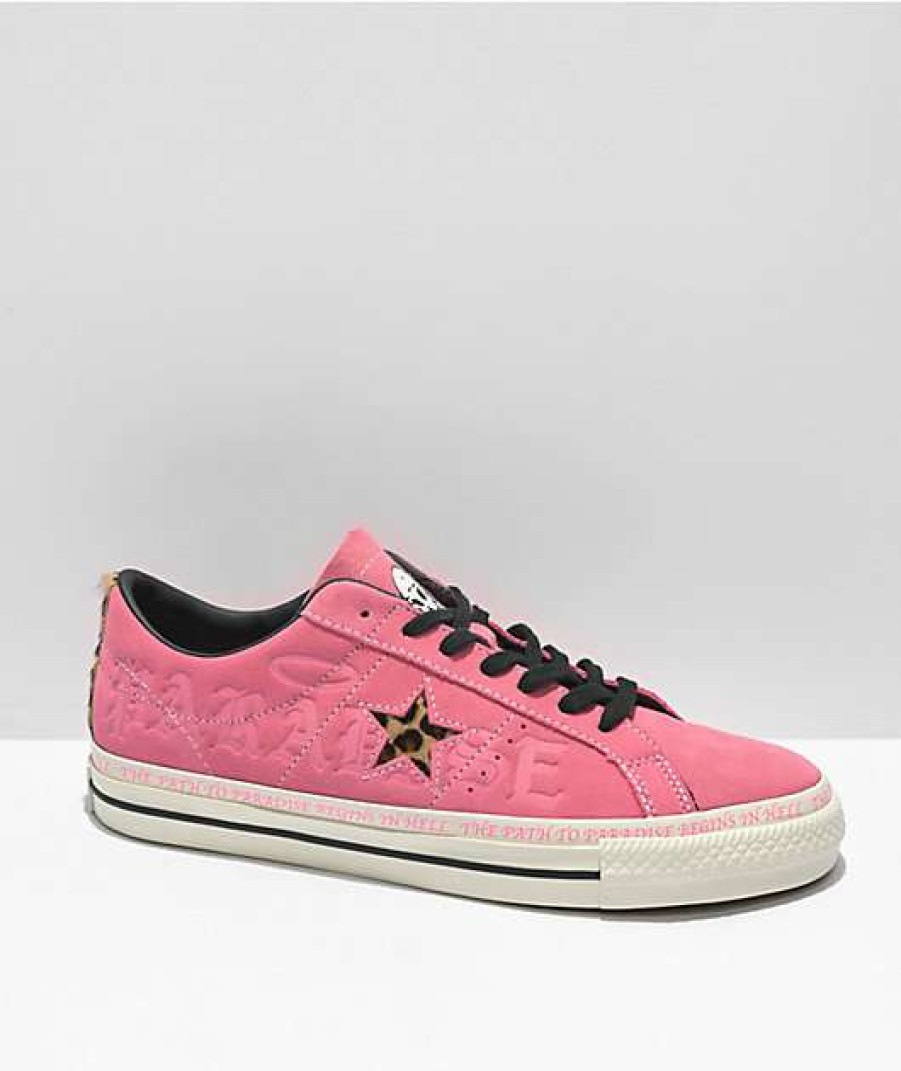 Skate Shoes * | Converse One Star Pro Sean Pablo Pink Suede Skate Shoes Outlet