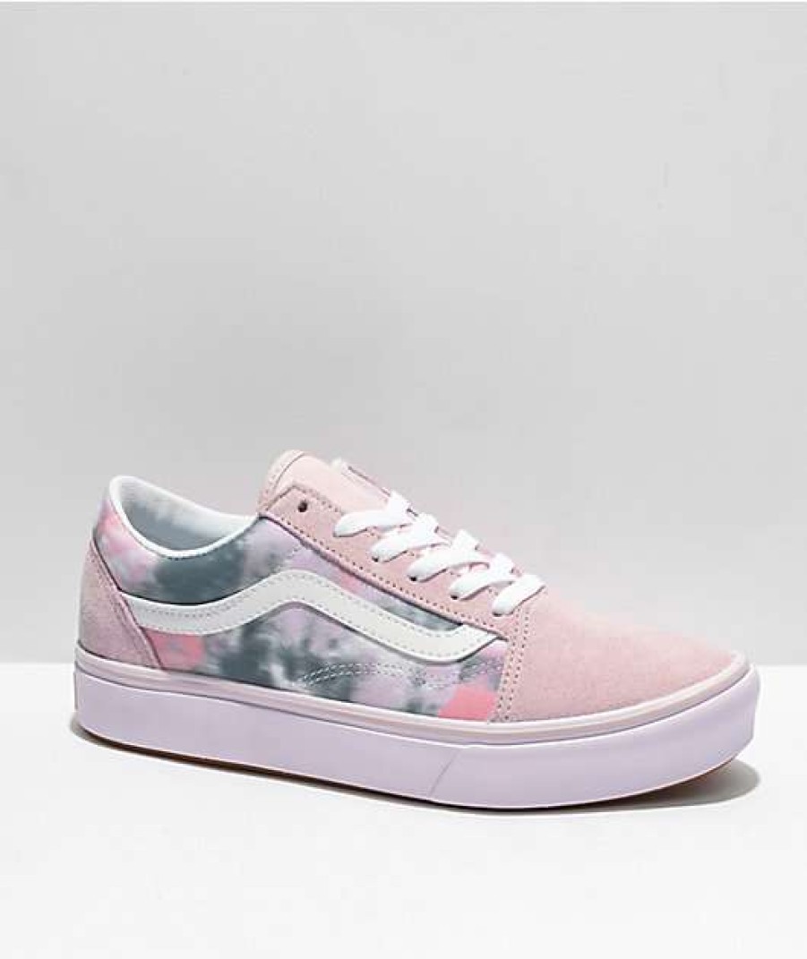 Vans * | Vans Old Skool Cloud Wash Pastel Purple Skate Shoes Promotions